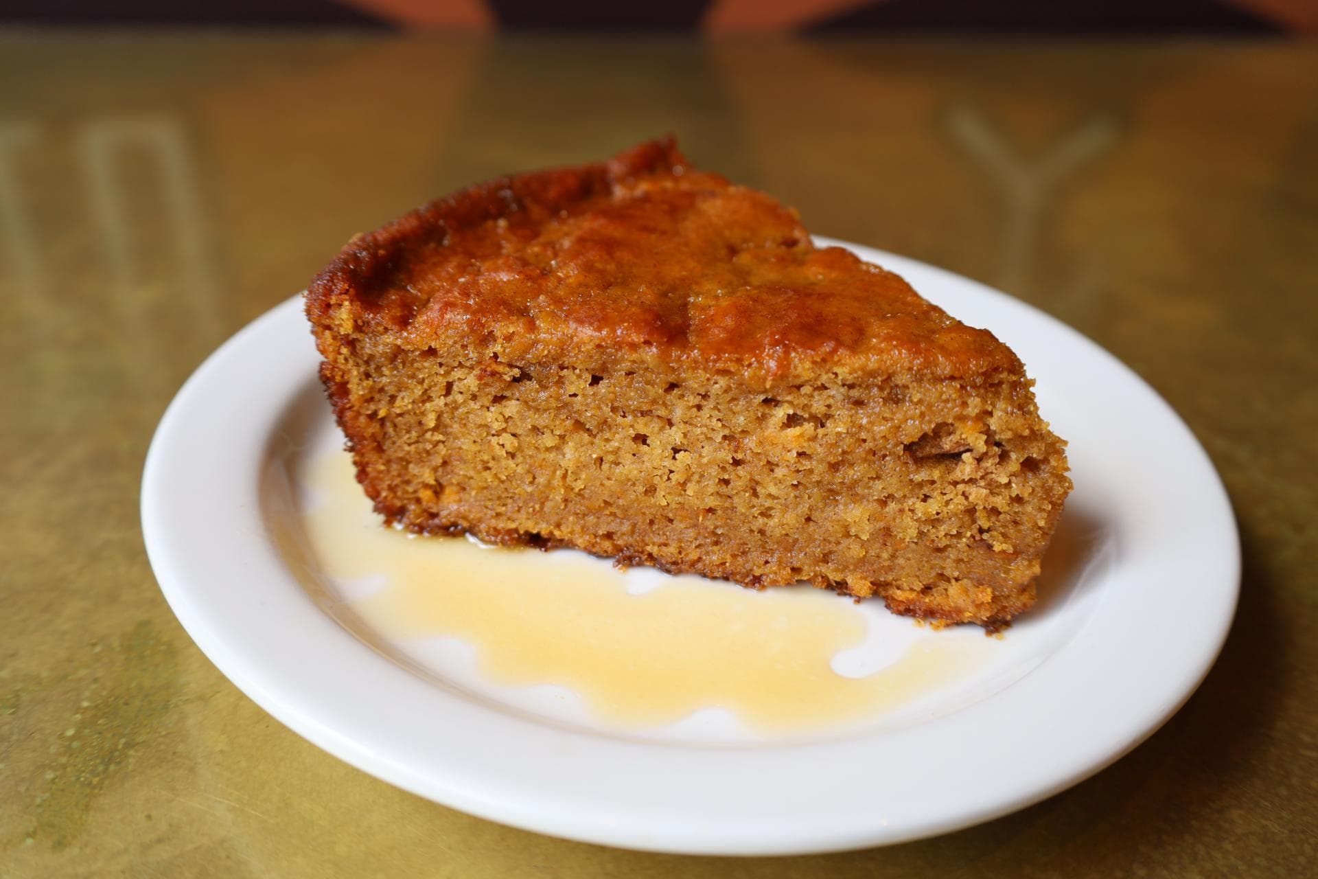 Side View Sweet Potato Cornbread w Honey Butter Sauce.jpg